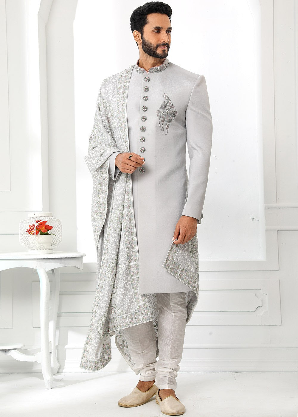 MC 546 Sherwani Dulha Mashal Couture