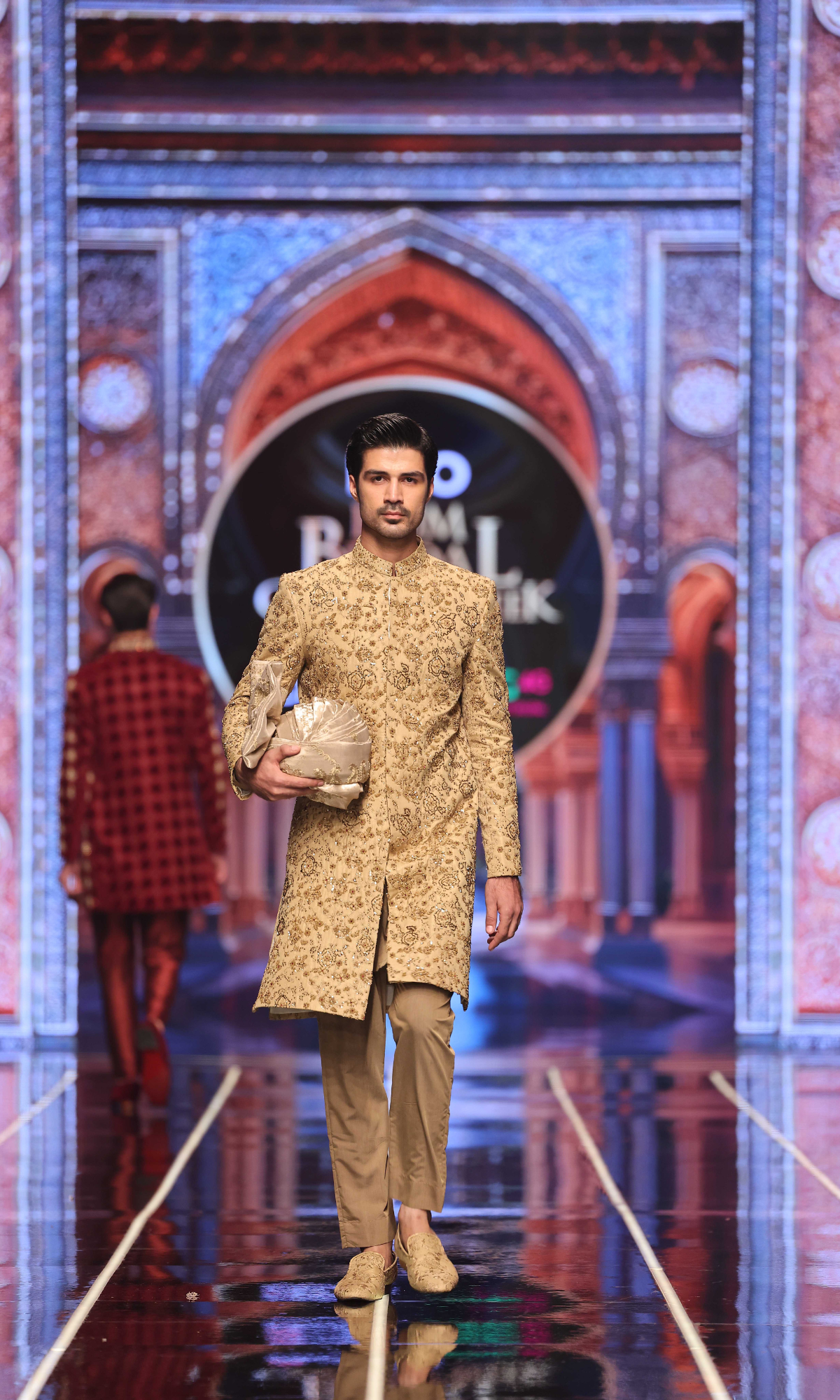 MC Baige Hand Work Sherwani For Men