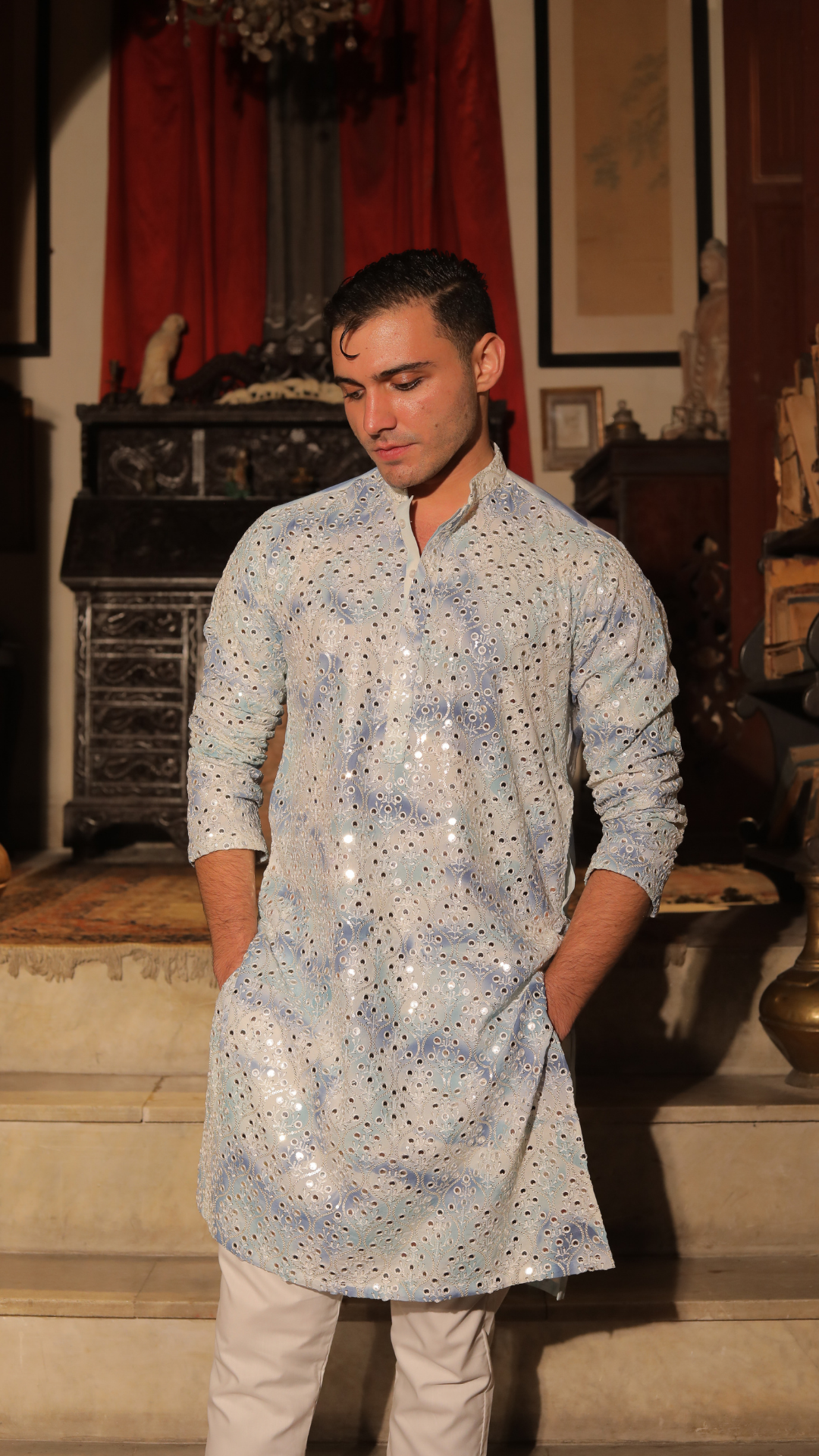 Chanderi Dress For Men