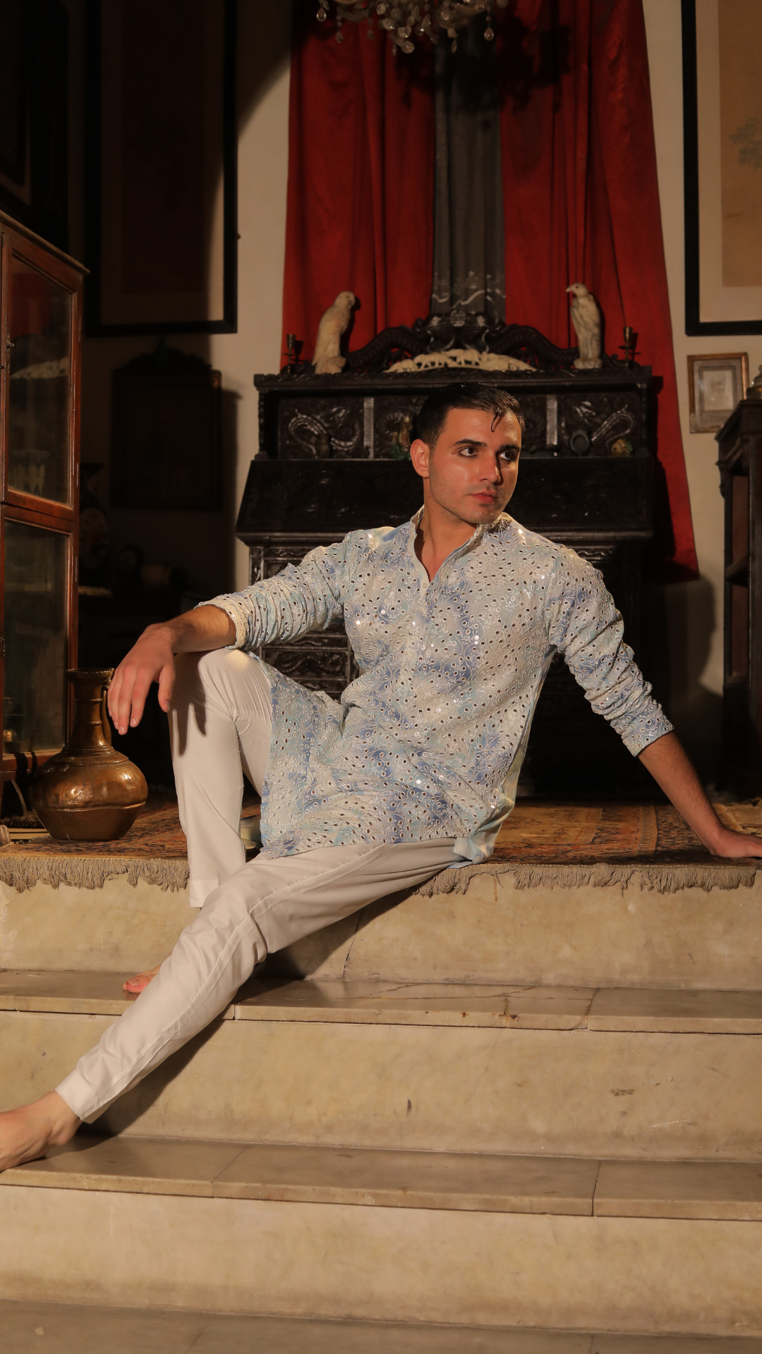 Chanderi Dress For Men