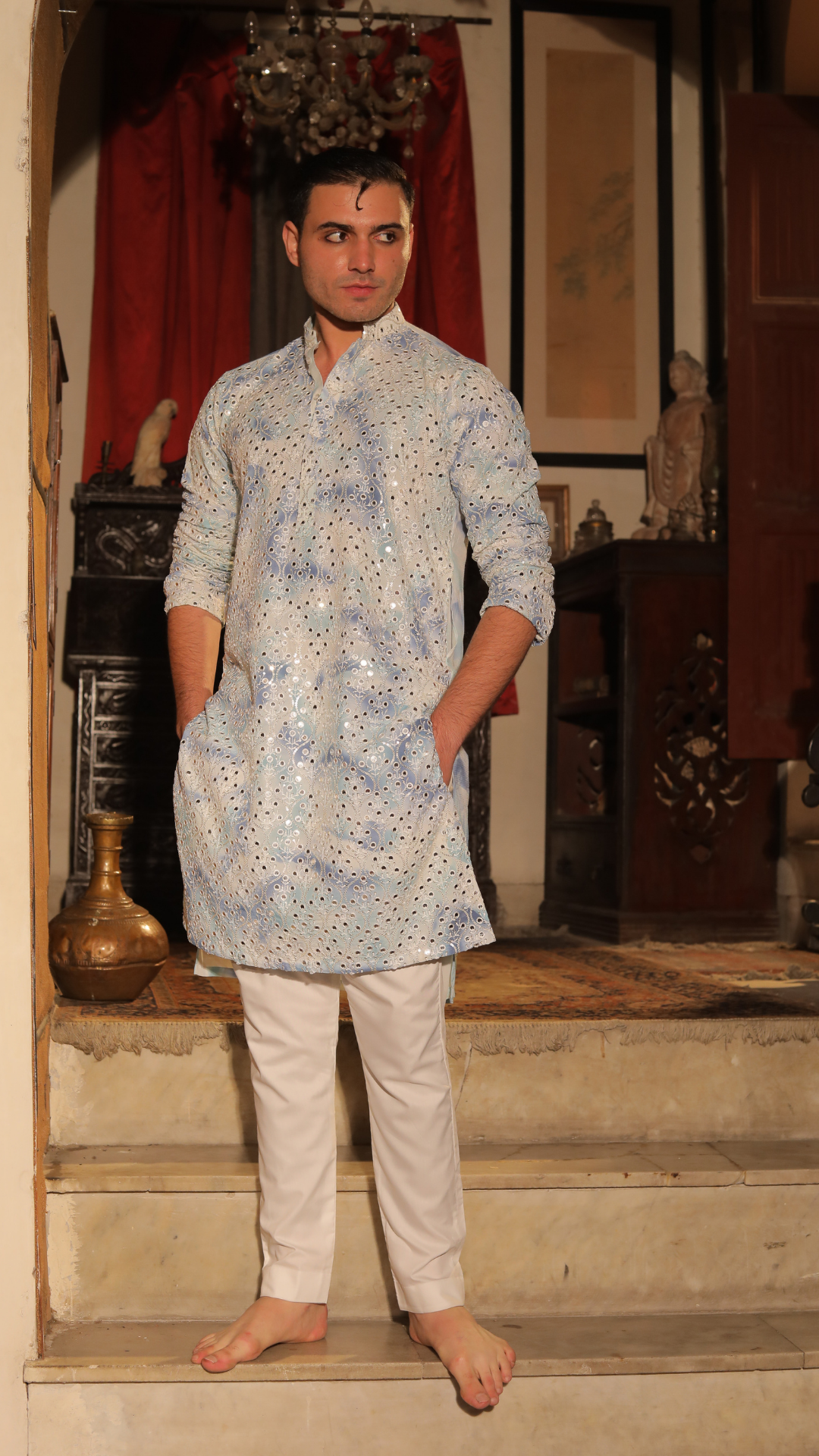 Chanderi Dress For Men