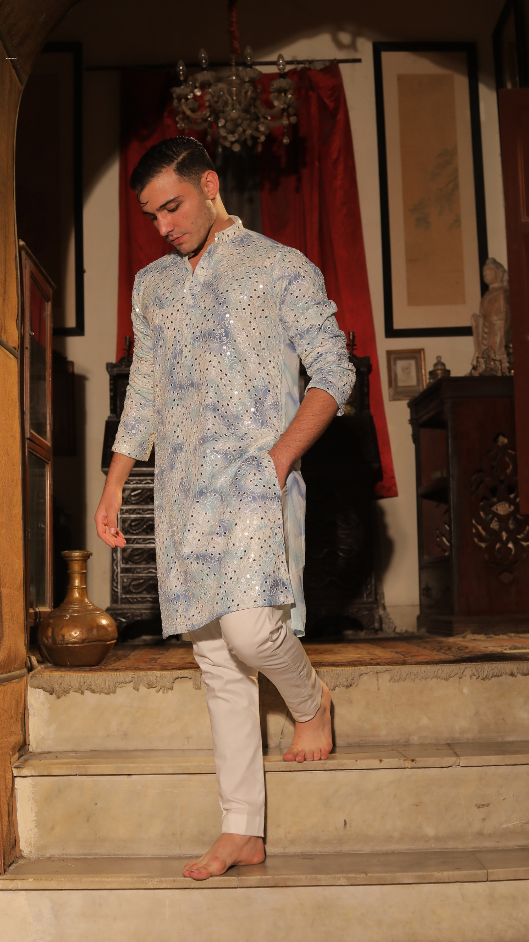 Chanderi Dress For Men