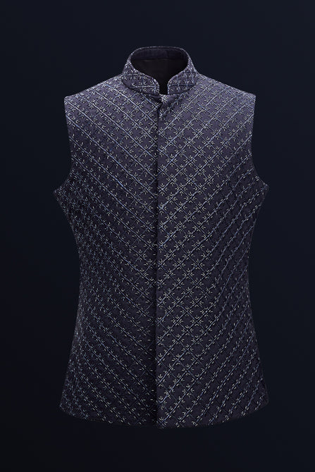 Stylish Black Waistcoat for Men - Crafted for Comfort and Durability