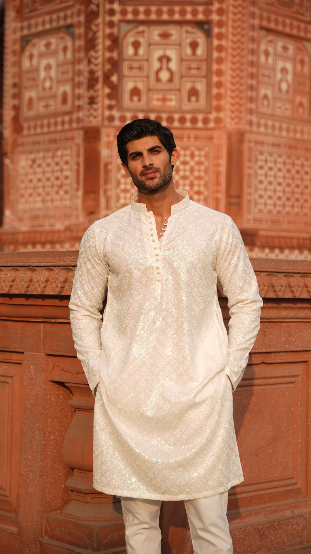 Embroidery Kurta Pajama For Men