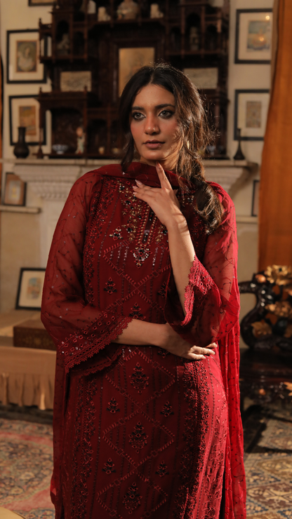 Khumar Maroon Women's Wear