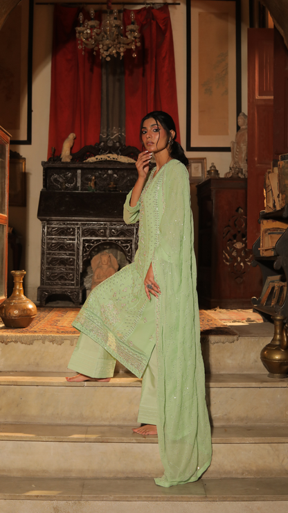 Sehar Angaiz Sea Green Ladies Clothing