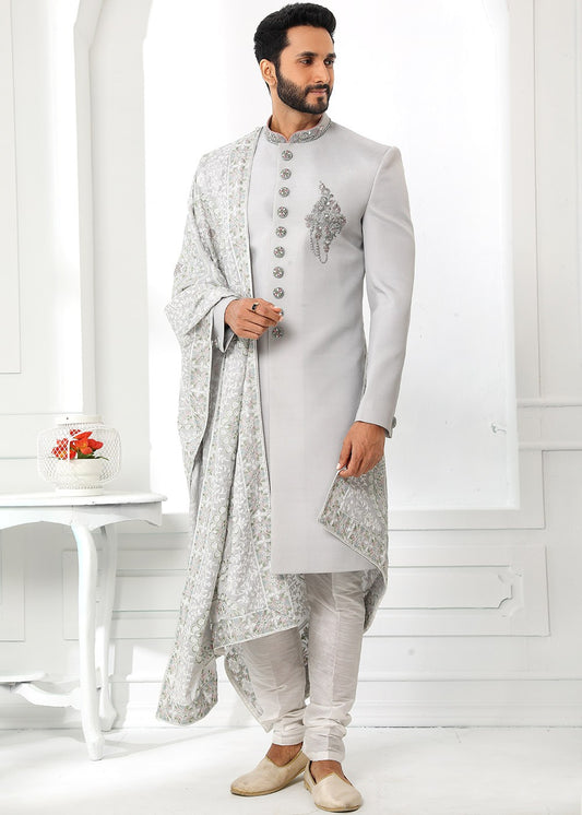 MC 546 Sherwani Dulha - Mashal Couture