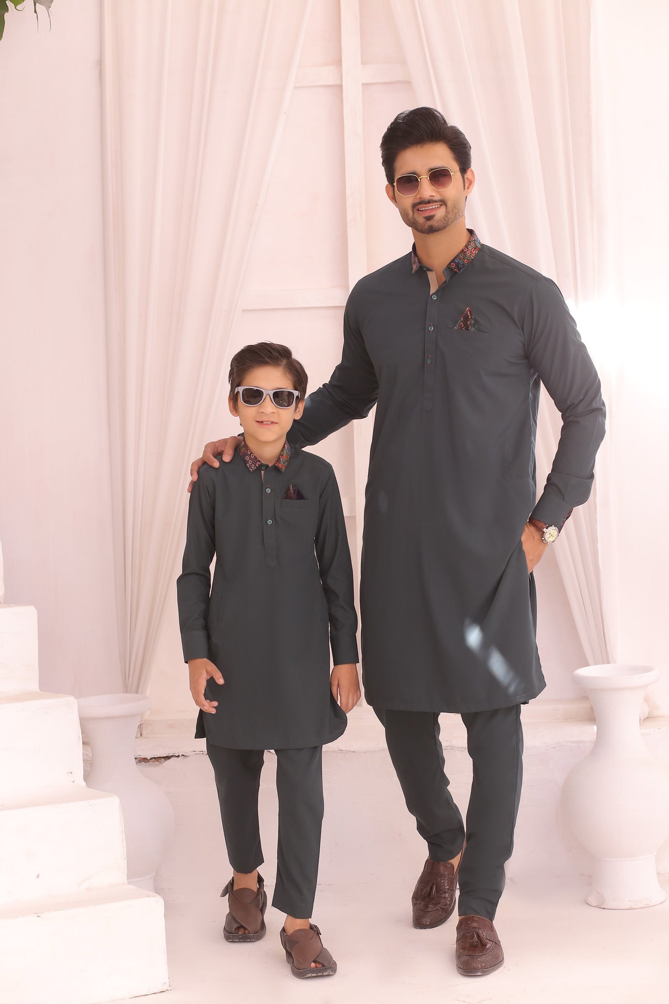 FS 11 Father And Son Kurta Pajama - Mashal Couture