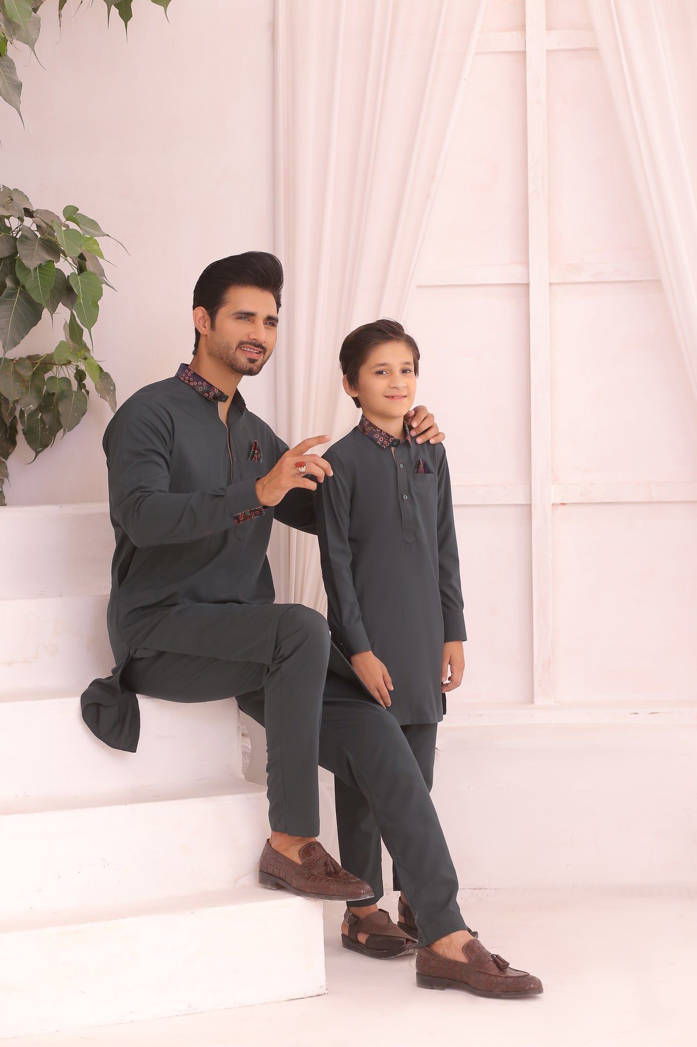 FS 11 Father And Son Kurta Pajama - Mashal Couture