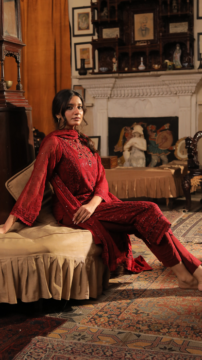 Khumar Maroon Women's Wear