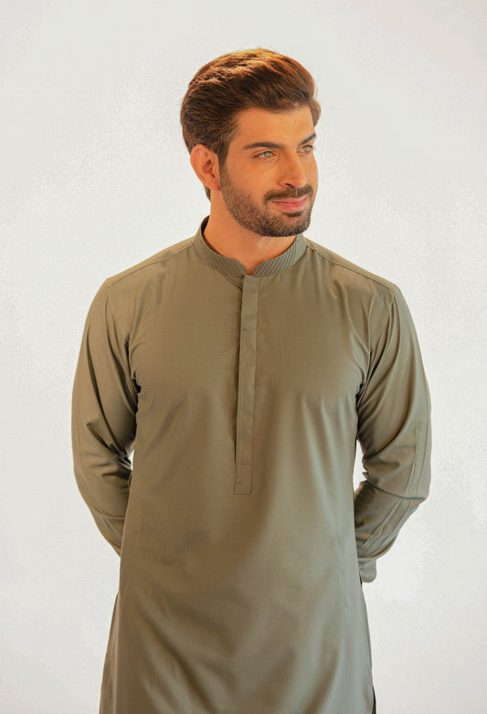 MC KS 23 Shalwar Kameez with Stylish Prince Coat - Mashal Couture