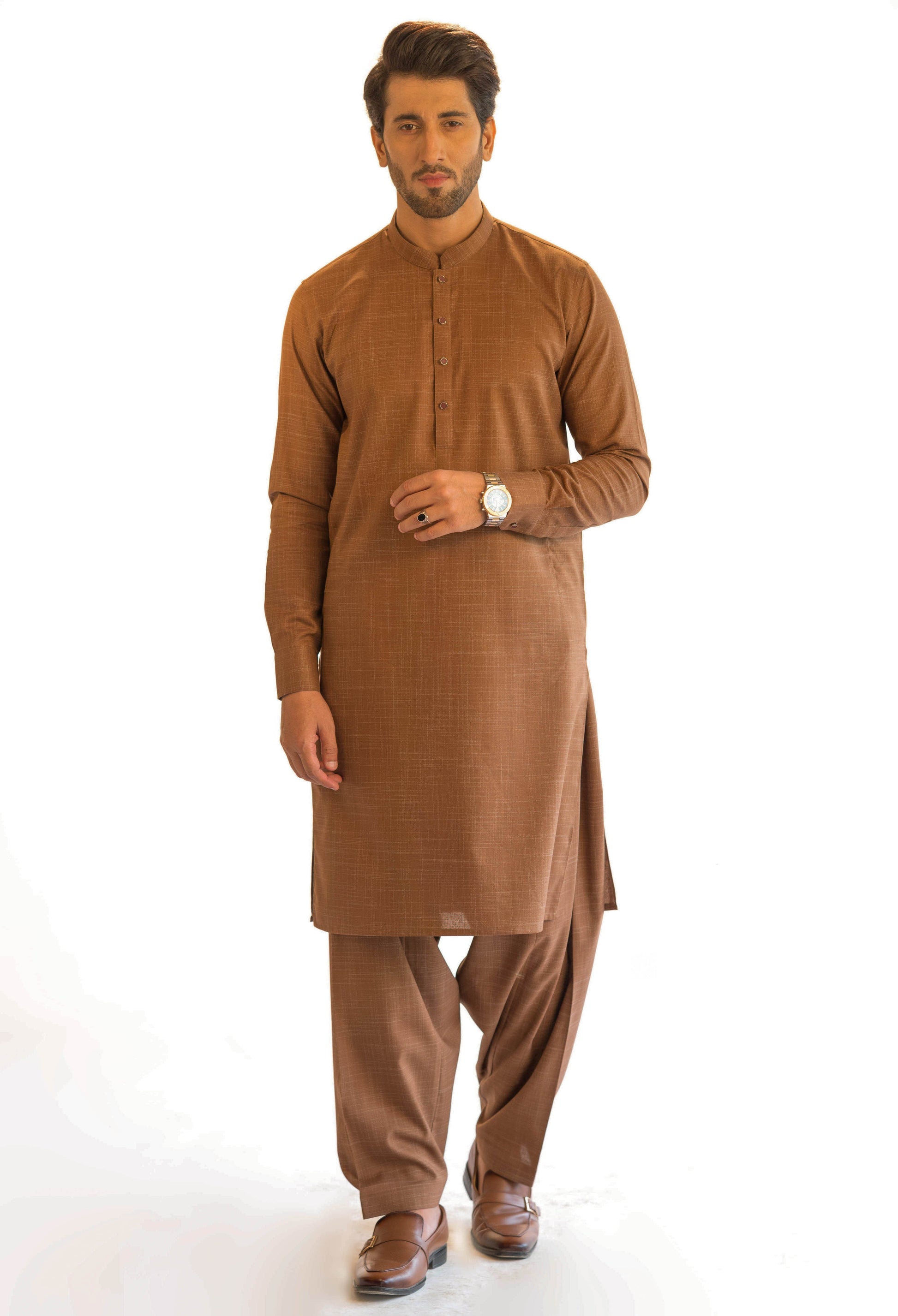 Discover Tradition and Contemporary Flair in Our Shalwar Kameez Mens Collection - Short Sherwani, Royal White Sherwani, and More