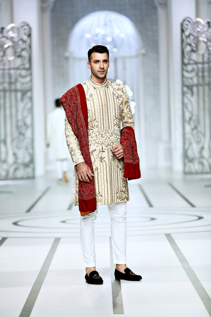 MC 601 Sherwani For Men For Wedding - Mashal Couture