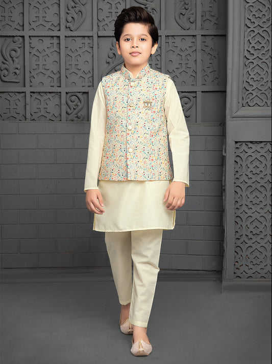 Kids Waist Coat With Kurta Pajama - MC KW 03 for Boys and Girls