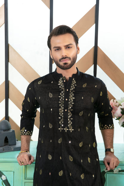 MC 02 Mirror Work Kurta Pajama Design