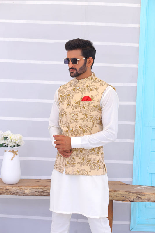 embroidered waistcoat mens