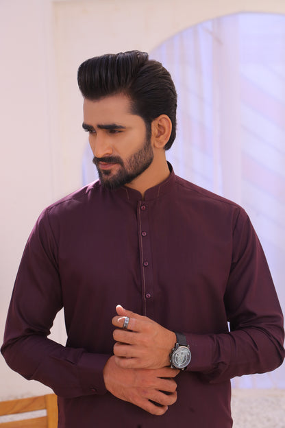 Maroon Shalwar Kameez