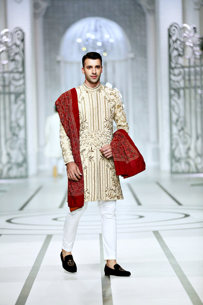 MC 601 Sherwani For Men For Wedding - Mashal Couture