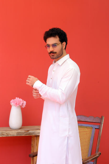 White Shalwar Kameez