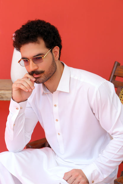 White Shalwar Kameez