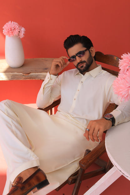 White Shalwar Kameez