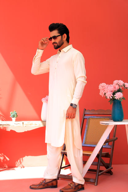 White Shalwar Kameez